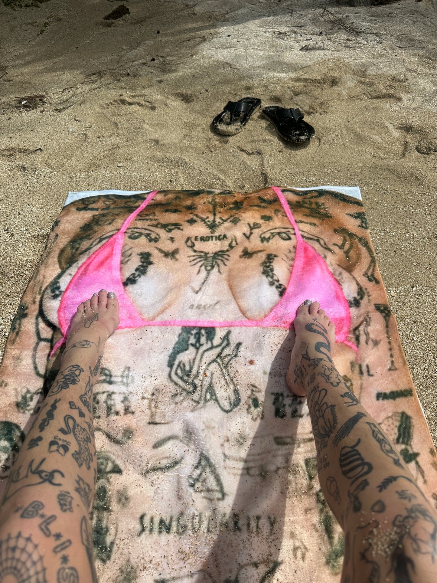 Pinky beach towel