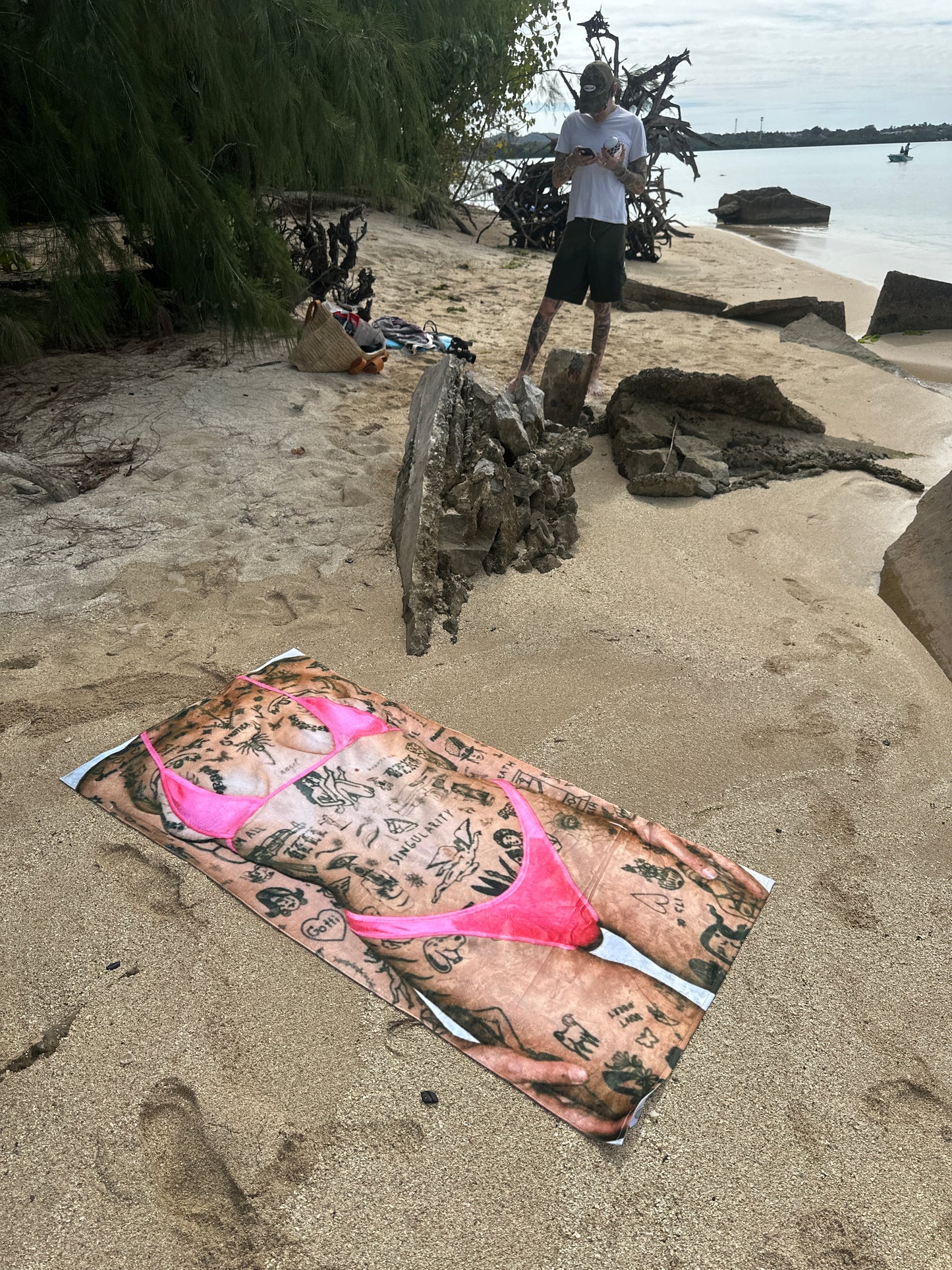 Pinky beach towel