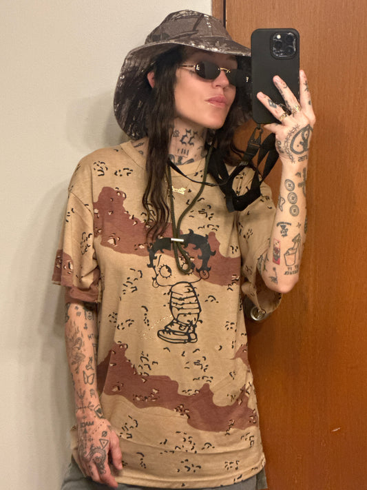 Betty Boop Rhinestone camouflage shirt